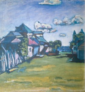 Paesaggio con case